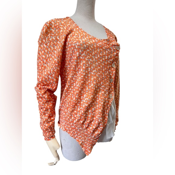 Dries van Noten orange pattern cardigan - Picture 2 of 8